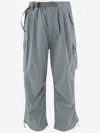 And Wander Cargo Pants With Buckle-tooth Closure And Functional Clip In Gray