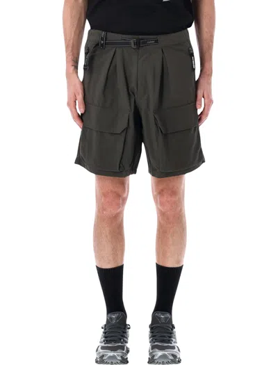 And Wander Twill Cargo Shorts In Green
