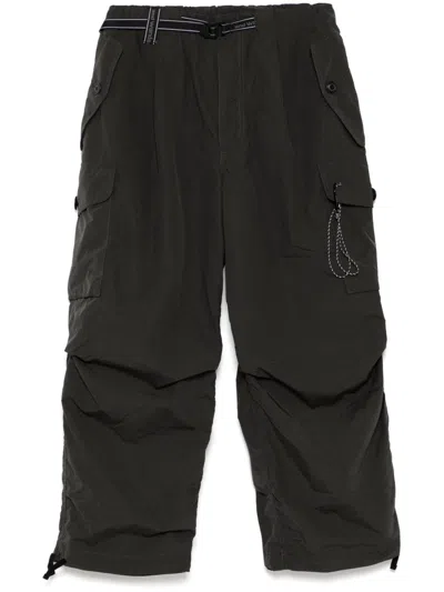 And Wander Cargo Trousers In Grey
