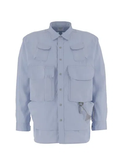 And Wander Chain-pocket Shirt In Blue