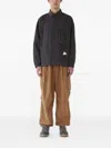 And Wander Chest-pocket Chain-detail Shirt In Black
