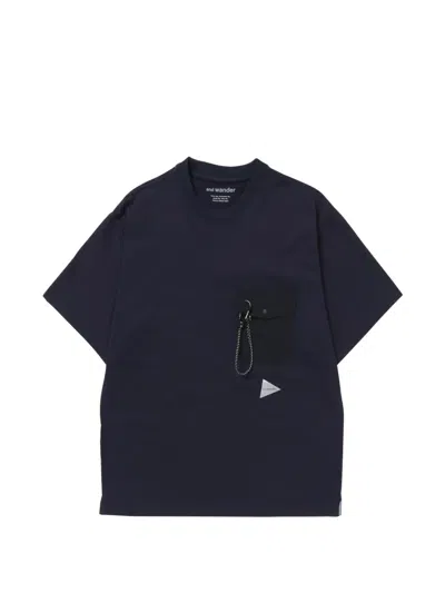 And Wander Jw Anderson Cotton Twisted Workwear Denim Pants In Blue