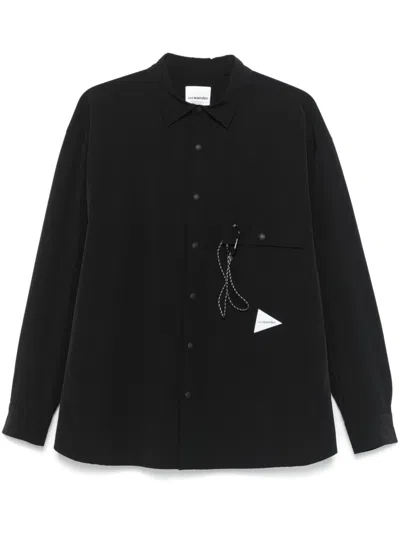 And Wander Cloth Shirt In Black