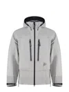 And Wander Pertex Shield Rain Jacket In Light Grey