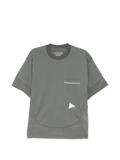 And Wander Combi Short-sleeves T-shirt In Multi
