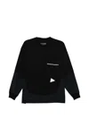 And Wander Combi T-shirt In Black