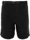 And Wander X Maison Kitsuné Belted Hiking Shorts - Men's - Nylon/polyurethane In Black