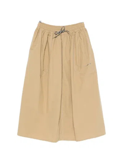 And Wander Cordura Drawstring-fastening Midi Skirt In Multi