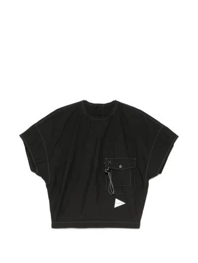 And Wander Cordura Typewriter Blouse In Black