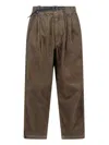 And Wander Corduroy Pants With Belt In Brown