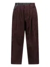 And Wander Corduroy Pants With Belt In Brown