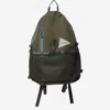 And Wander Cotton Blend Backpack With Mesh Pocket In Green