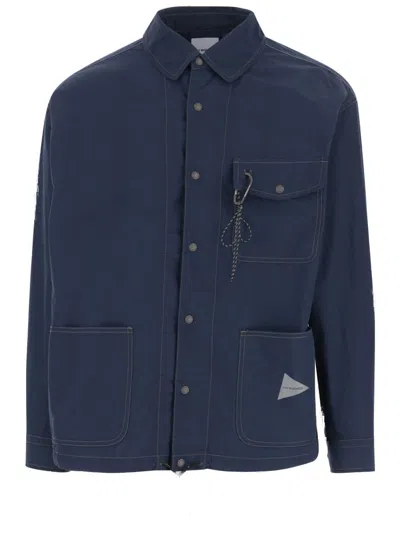 And Wander Cotton Blend Jacket With Classic Collar
