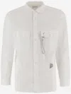 And Wander Cotton-blend Shirt With Classic Collar In Gray