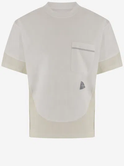 And Wander Cotton T Shirt With Print In White