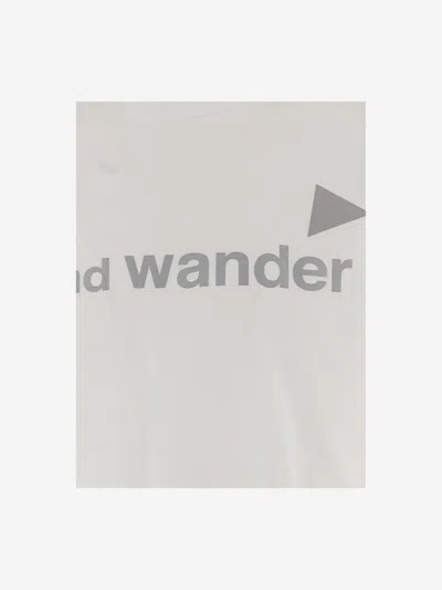 And Wander Cotton T-shirt In White