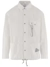 And Wander Cotton-blend Shirt With Classic Collar In White