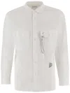 And Wander Cotton-blend Shirt With Classic Collar In White