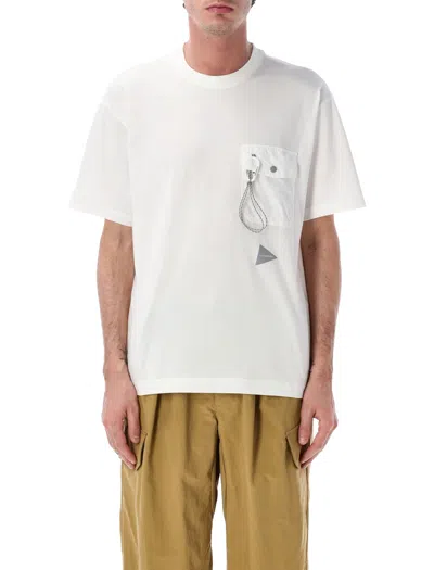 And Wander Crafted Pocket T-shirt - Size L In White