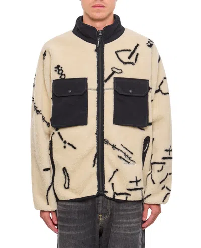 AND WANDER AND WANDER CREAM DAIJIRO OHARA MAP KEY BOA JACKET