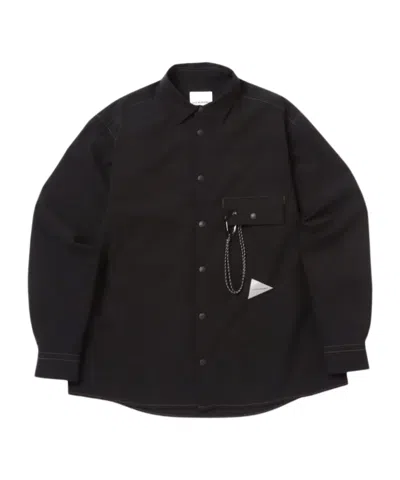 And Wander Dry Breathable Ls Shirt In Black