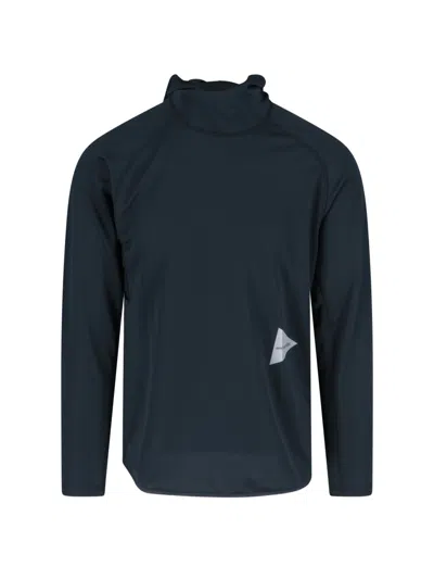 And Wander Dry Jersey Ls Hoodie In Black