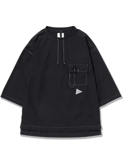 And Wander Dry Ripstop T-shirt In 黑色