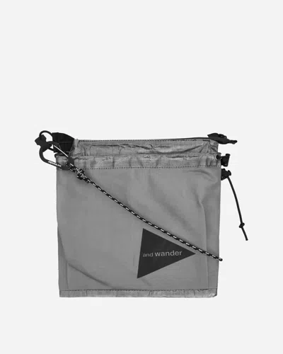 And Wander Dyneema Sacoche Charcoal In Gray