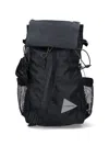 And Wander Adjustable-straps Backpack In Black