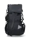 And Wander Adjustable-straps Backpack In Black