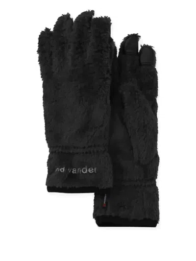And Wander Embroidered-logo Gloves