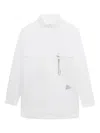 And Wander Cotton-blend Shirt With Classic Collar In White