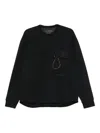 And Wander Flap-pocket Sweatshirt In Black