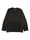 And Wander Flap-pocket Sweatshirt In Black