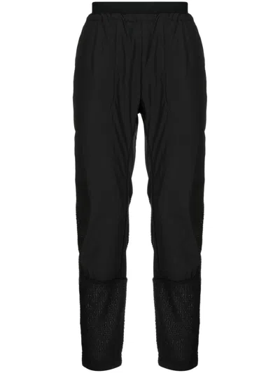 And Wander Fleece-panel Trousers In Black