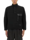 And Wander High-collared Fleece Pullover With Textured Finish