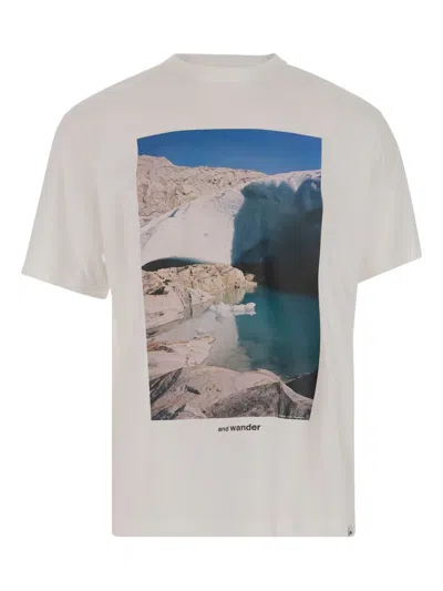 And Wander T-shirt With Graphic Print In White