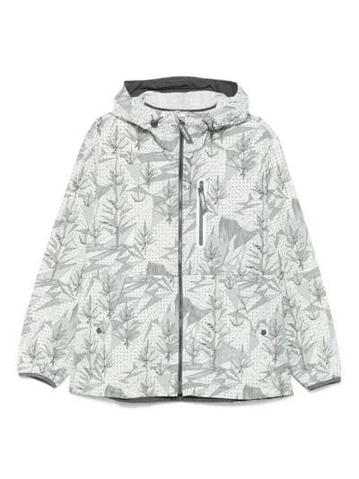And Wander Graphic-print Jacket In Grey