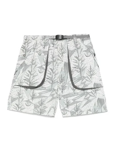 And Wander Graphic-print Shorts In Grey