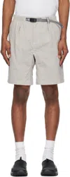 And Wander Gray Gramicci Edition Nylon G Shorts In L.grey