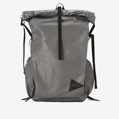 And Wander Grey Logo Backpack