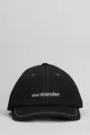And Wander Wool Melton Cap In Black