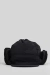 And Wander Hats In Black Nylon In Black