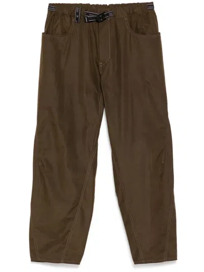And Wander High Count Cloth Wide Pants In Brown