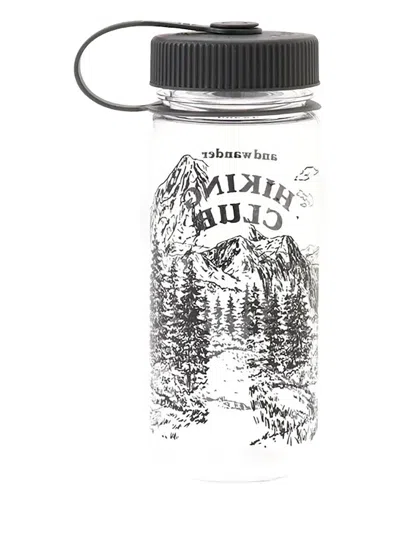 And Wander Hiking Club-print Water Bottle