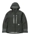 And Wander Zip-fastening Hooded Jacket In Green
