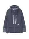 And Wander Pertex Shield Nylon Jacket In Blue
