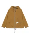 And Wander Aramid Hoodie With Zip Closure In Brown
