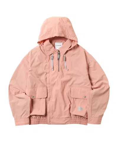 And Wander Water Repellent Light Jacket In Pink