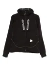 And Wander Hooded Zip-up Jacket In Black